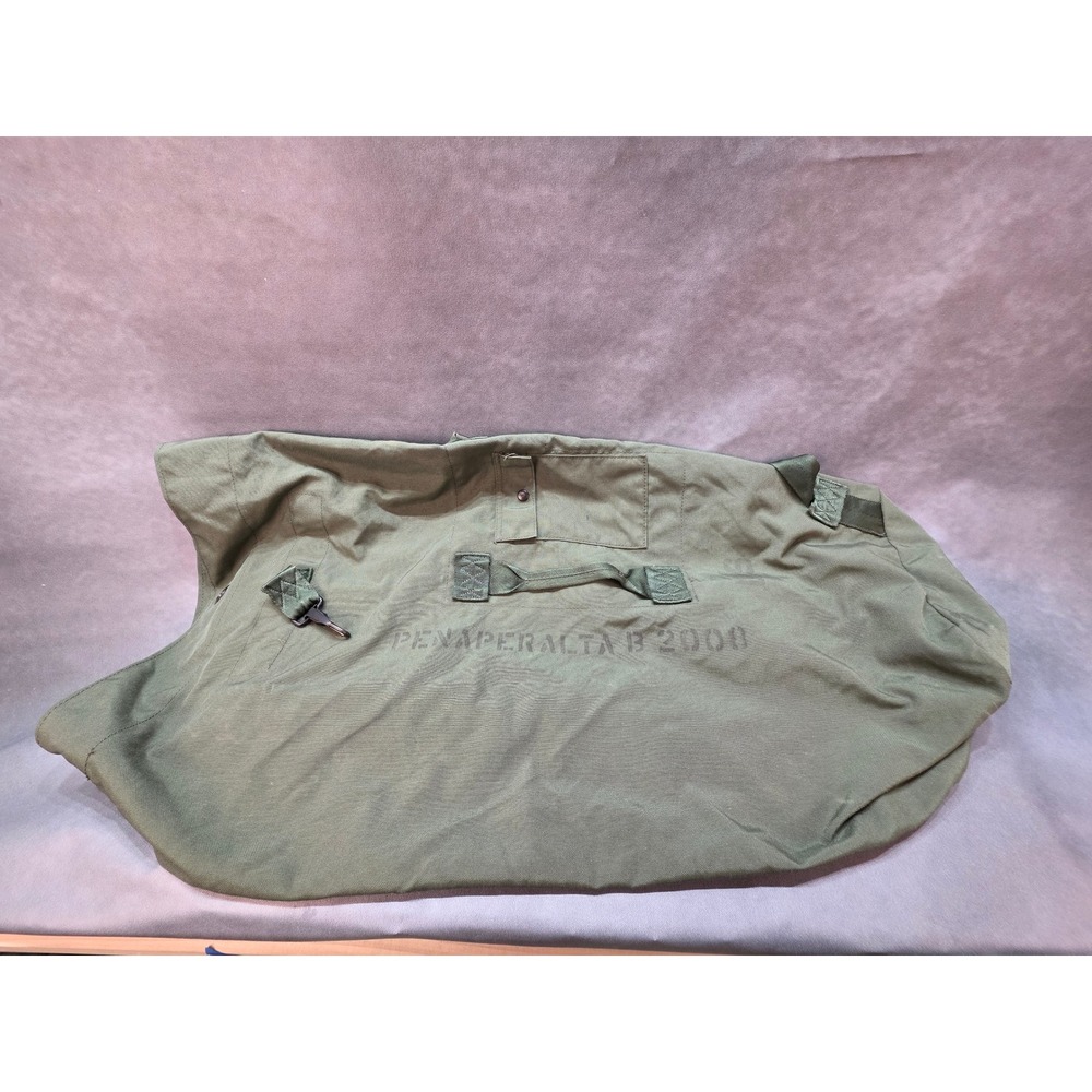 US Military Style Canvas Duffle Bag Olive Drab Green Backpack Sea Bag 36 Inch